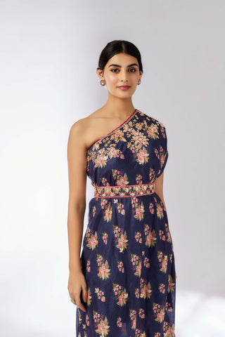 Zoya Navy Dress by Gopi Vaid, available on Indiaspopup.com