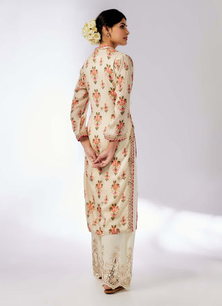 Gargi Printed Ivory Tunic by Gopi Vaid, available on Indiaspopup.com