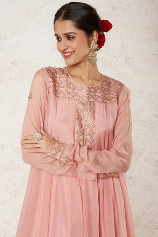 Gopi Vaid-Ahana Pink Kurta And Dhoti-INDIASPOPUP.COM