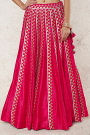 Gopi Vaid-Sitara Rani Pink Lehnga Set-INDIASPOPUP.COM