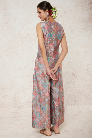 Gopi Vaid-Seher Printed Jumpsuit-INDIASPOPUP.COM