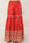 Gopi Vaid-Shiddat Red Sharara Set-INDIASPOPUP.COM