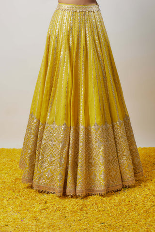 Mia yellow lehenga set