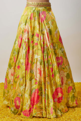 Shaila Yellow Lehenga Set by Gopi Vaid available on Indiaspopup