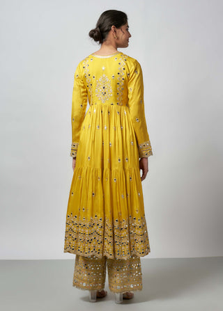 Arundhati yellow anarkali set