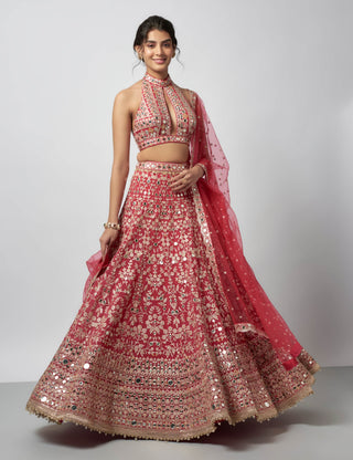 Laanya pink lehenga set