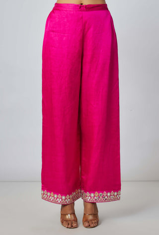 Amiha Rani Pink Anarkali Set by Gopi Vaid available on Indiaspopup