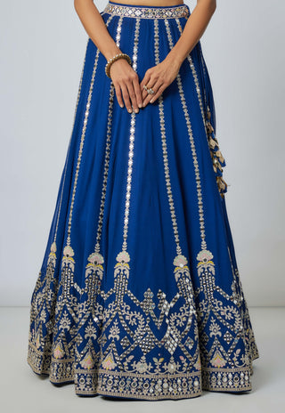 Ananya blue lehenga set