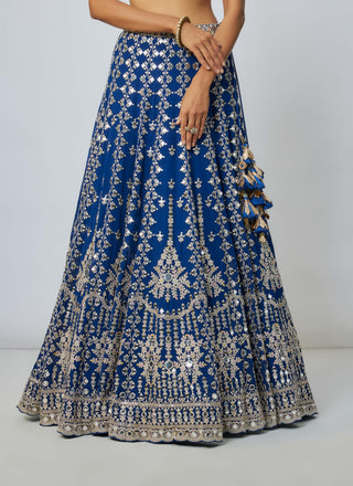 Rudrani blue lehenga set