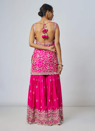 Soneera pink sharara set