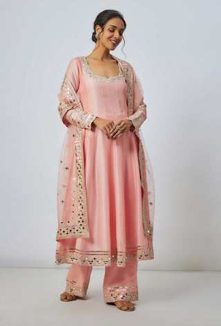 Shraddha pink anarkali set