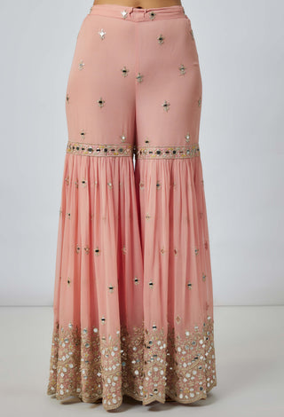 Soneera Pink Sharara Set by Gopi Vaid available on Indiaspopup