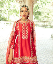 Gopi Vaid-Shiddat Red Sharara Set-INDIASPOPUP.COM
