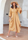 House Of Fett-Gia Yellow Cowl Tunic-INDIASPOPUP.COM