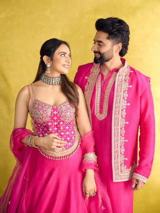 Mariyam rani pink lehenga set