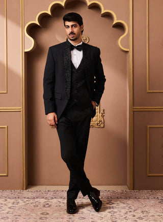 Black tuxedo with vest and pant