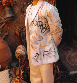 Water Lily Jacket And Trouser by Jatin Malik available on Indiaspopup.com