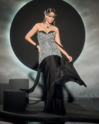 Alurea black corset and skirt