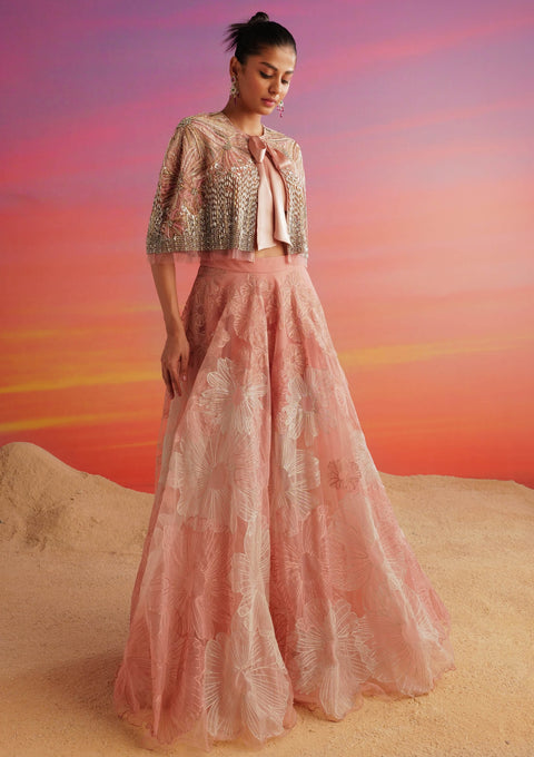 Blush pink francesca skirt