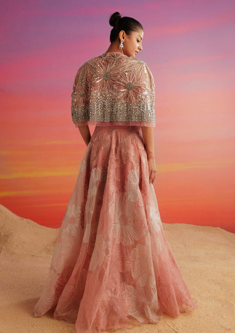 Blush pink francesca skirt