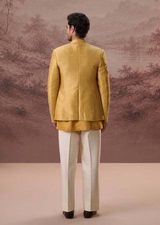 Shirin Mustard Yellow Jacket Set