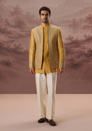 Shirin Mustard Yellow Jacket Set
