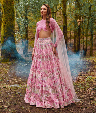 Sakura pink lehenga set
