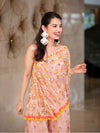 Kaveer pink flared pants and top