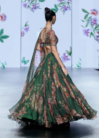 Mahima Mahajan-Lia Green Embroidered Lehenga Set-INDIASPOPUP.COM