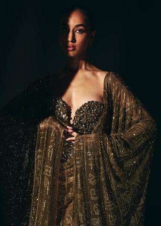 Amunet gold kaftan and corset