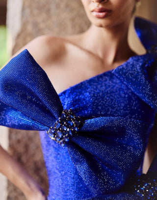 Neelim blue bow dress