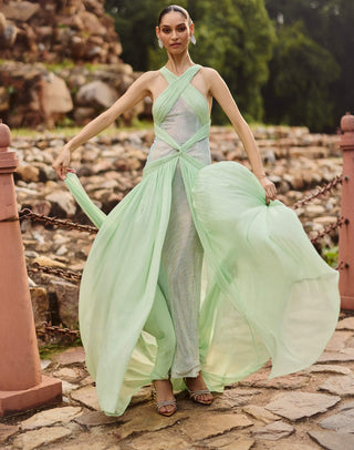 Savi mint green gown