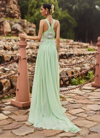 Savi mint green gown