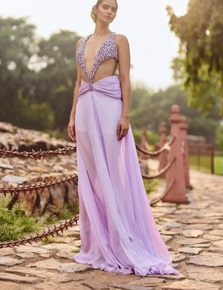 Kasti lilac gown