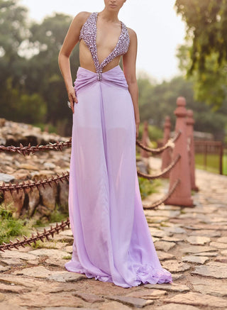 Kasti lilac gown