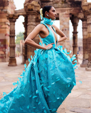 Varuna turquoise blue dress