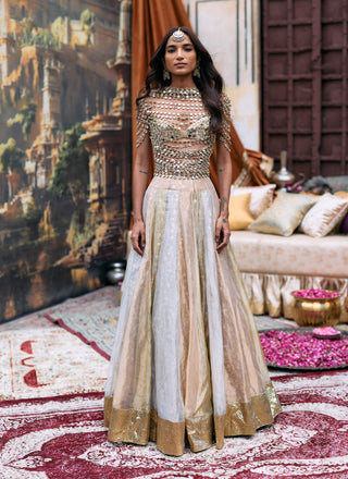 Silver gota swara lehenga set