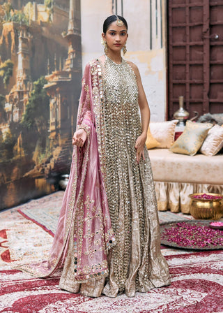 Silver mridula lehenga set