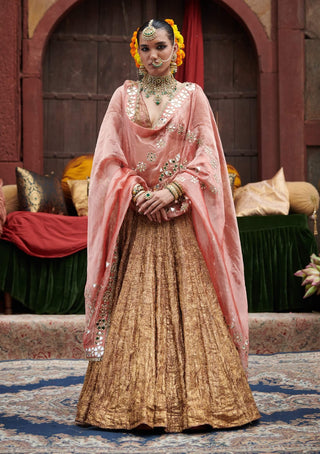 Rakhta Maroon Lehenga Set by Itrh available on Indiaspopup.com