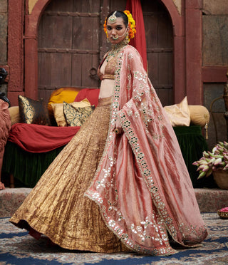 Rakhta Maroon Lehenga Set by Itrh available on Indiaspopup.com