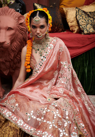 Rakhta Maroon Lehenga Set by Itrh available on Indiaspopup.com