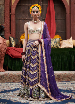 Ulfat Jamuni Lehenga Set by Itrh available on Indiaspopup.com