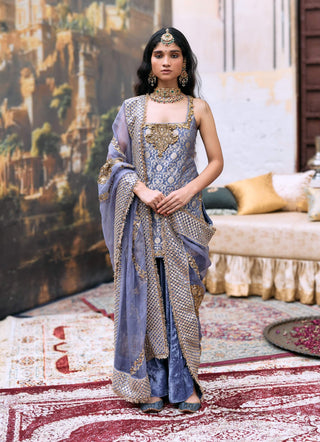 Lilac maitri kurta set