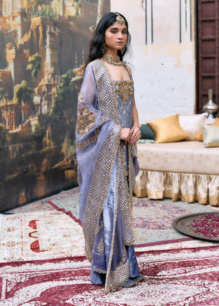 Lilac maitri kurta set
