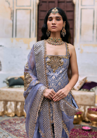 Lilac maitri kurta set