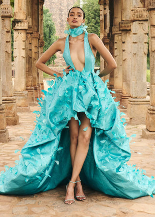 Varuna turquoise blue dress