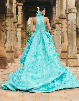 Varuna turquoise blue dress