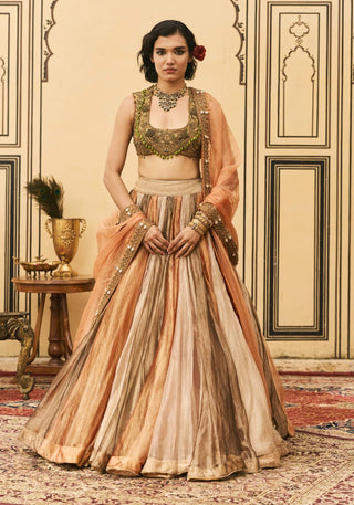 Swarnagouri temple jewel lehenga set