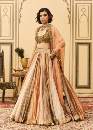 Swarnagouri temple jewel lehenga set