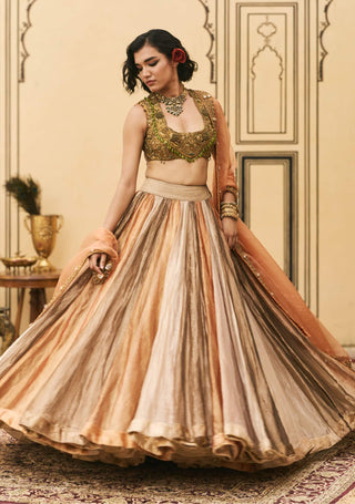Swarnagouri temple jewel lehenga set